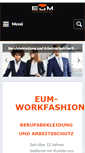 Mobile Screenshot of eum-workfashion.de